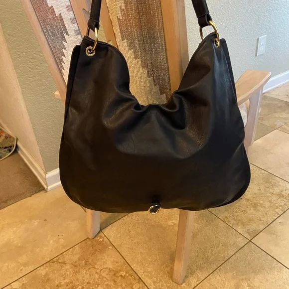 Navy Blue Bag Hobo Style - Picture 5 of 6
